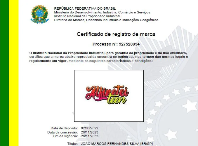 Certificado Alfinetei